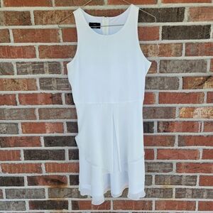 Iz Byer Girl Sheer Sleeveless Ivory Tank Dress with Back Zipper Size 16